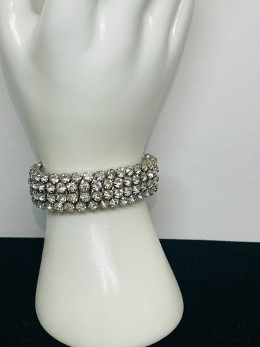 1950’s Accordion Rhinestone Bracelet